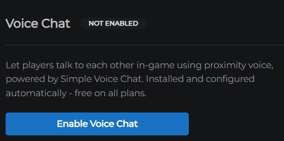 Enable Voice Chat