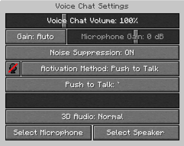 Settings