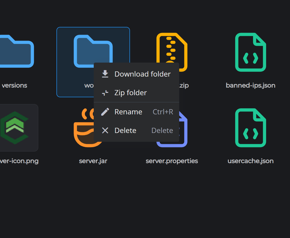 Folder Right Click