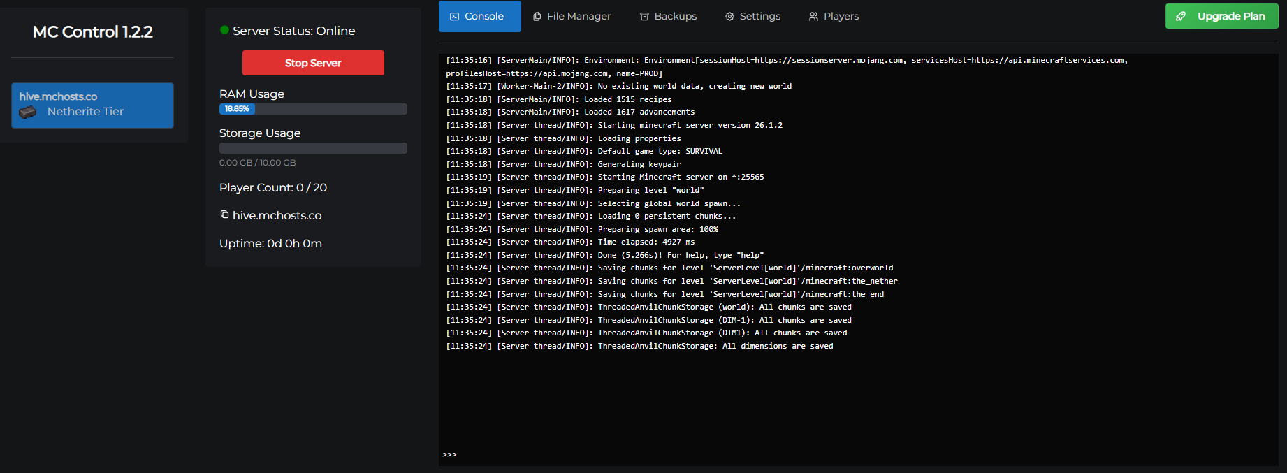 Connecting to Your Server