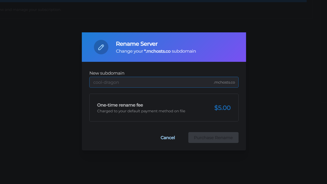 Renaming Your Server