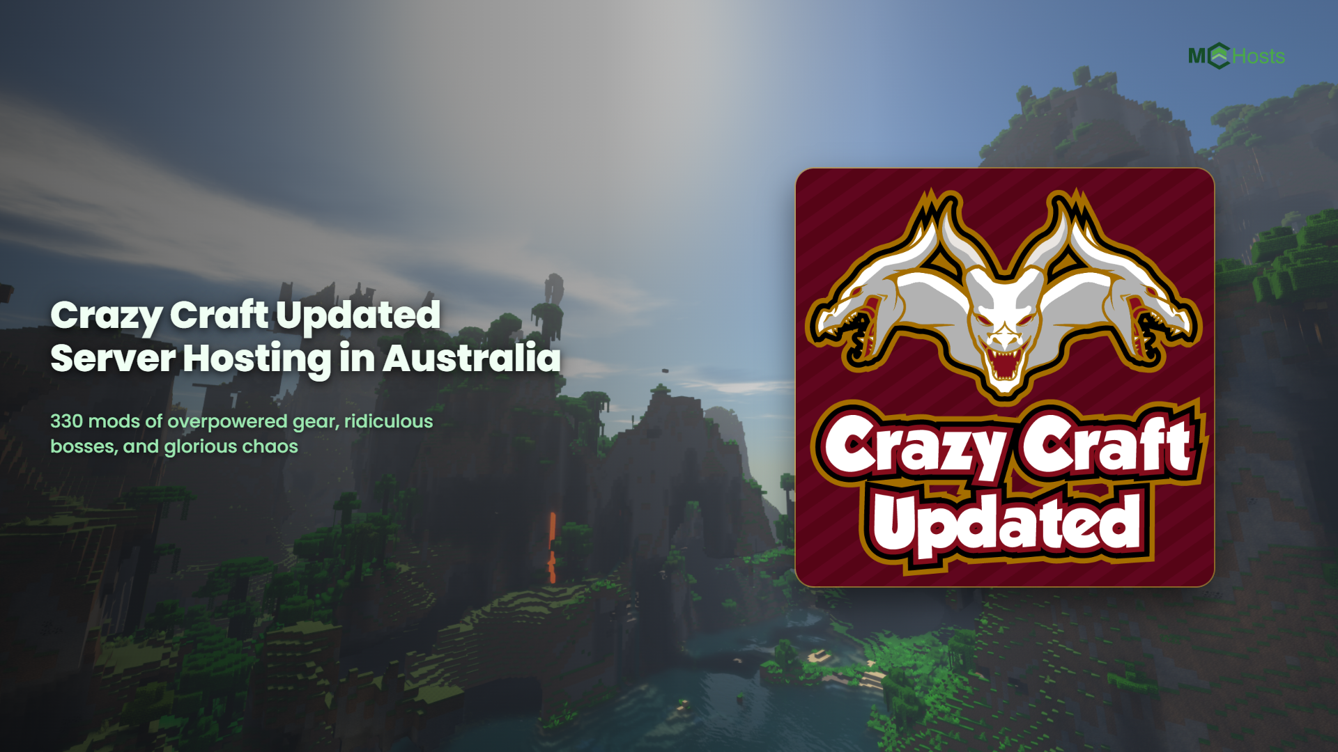 Crazy Craft Updated Server Hosting in Australia
