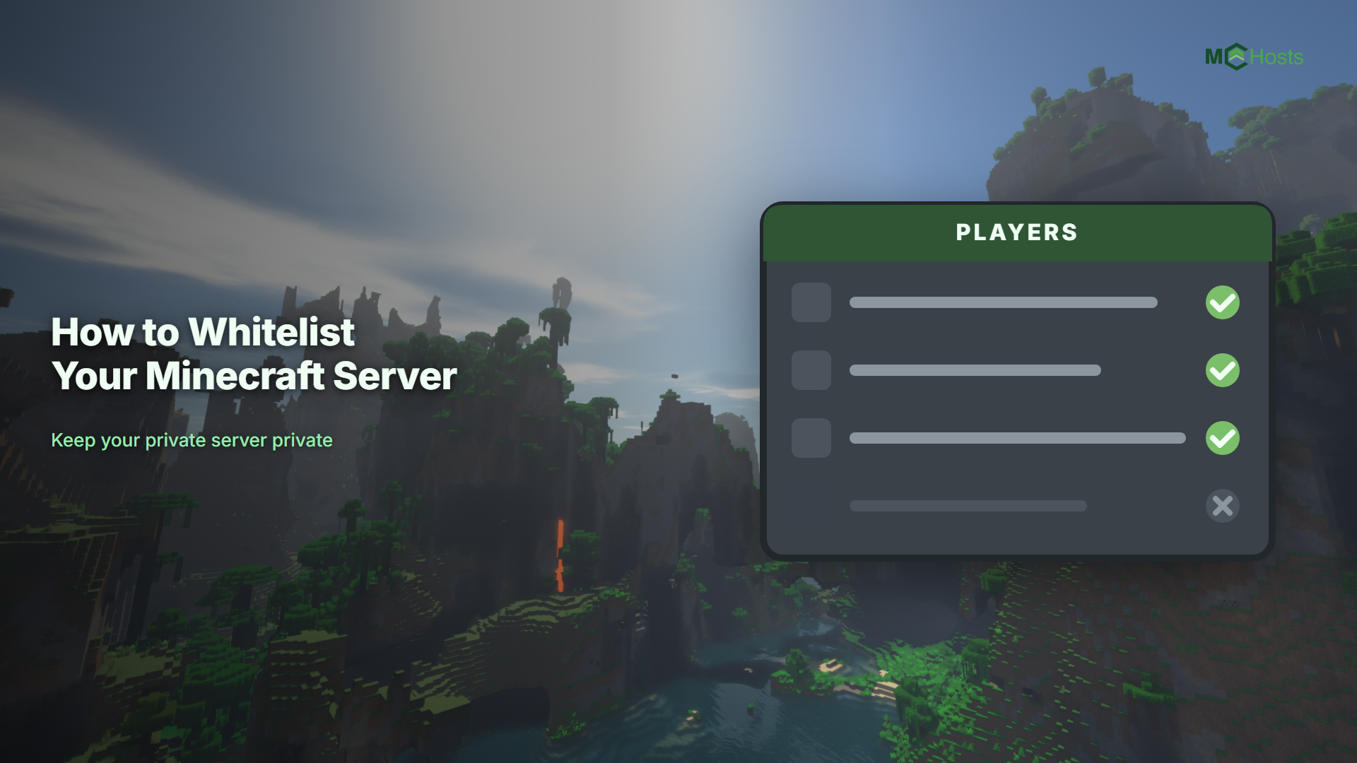 How to Whitelist Your Minecraft Server