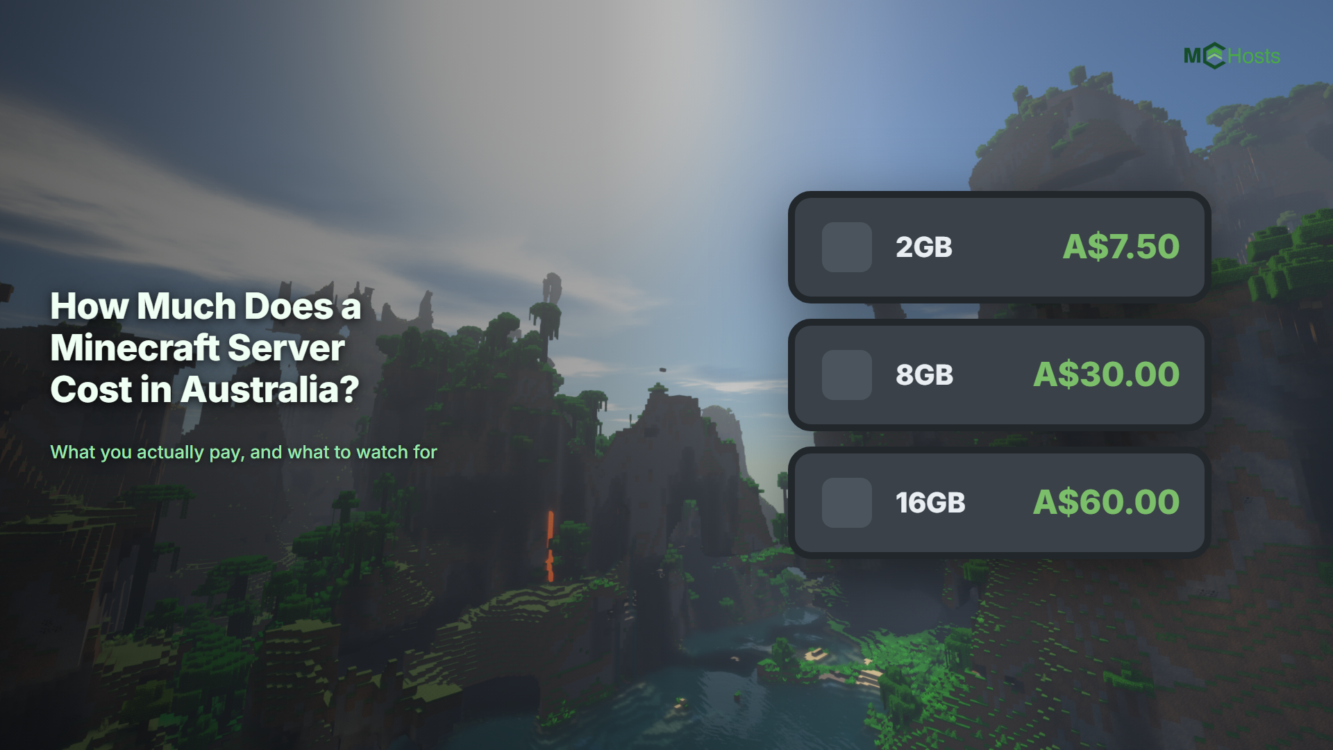 How Much Does a Minecraft Server Cost in Australia?