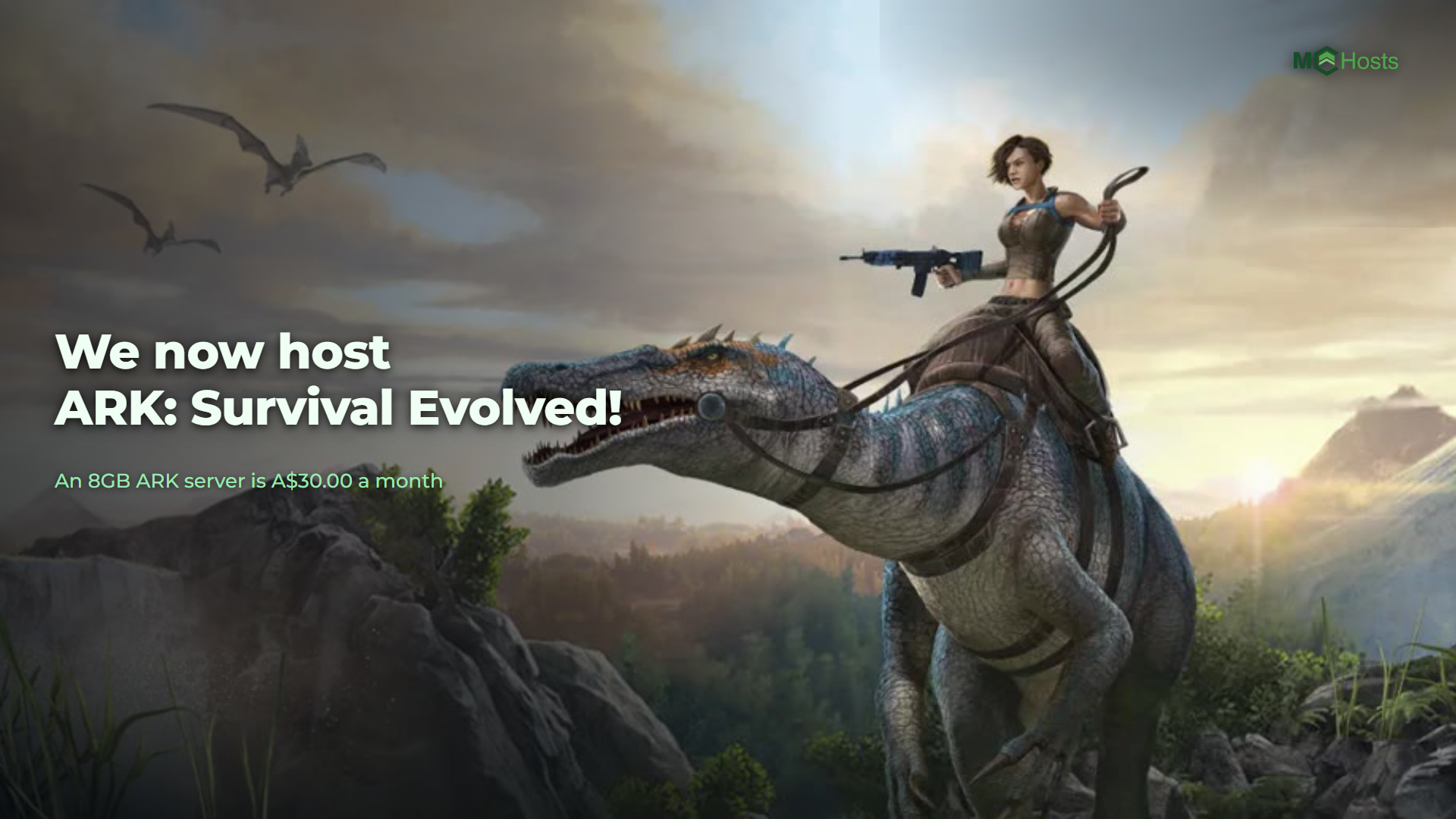 We now host ARK: Survival Evolved!