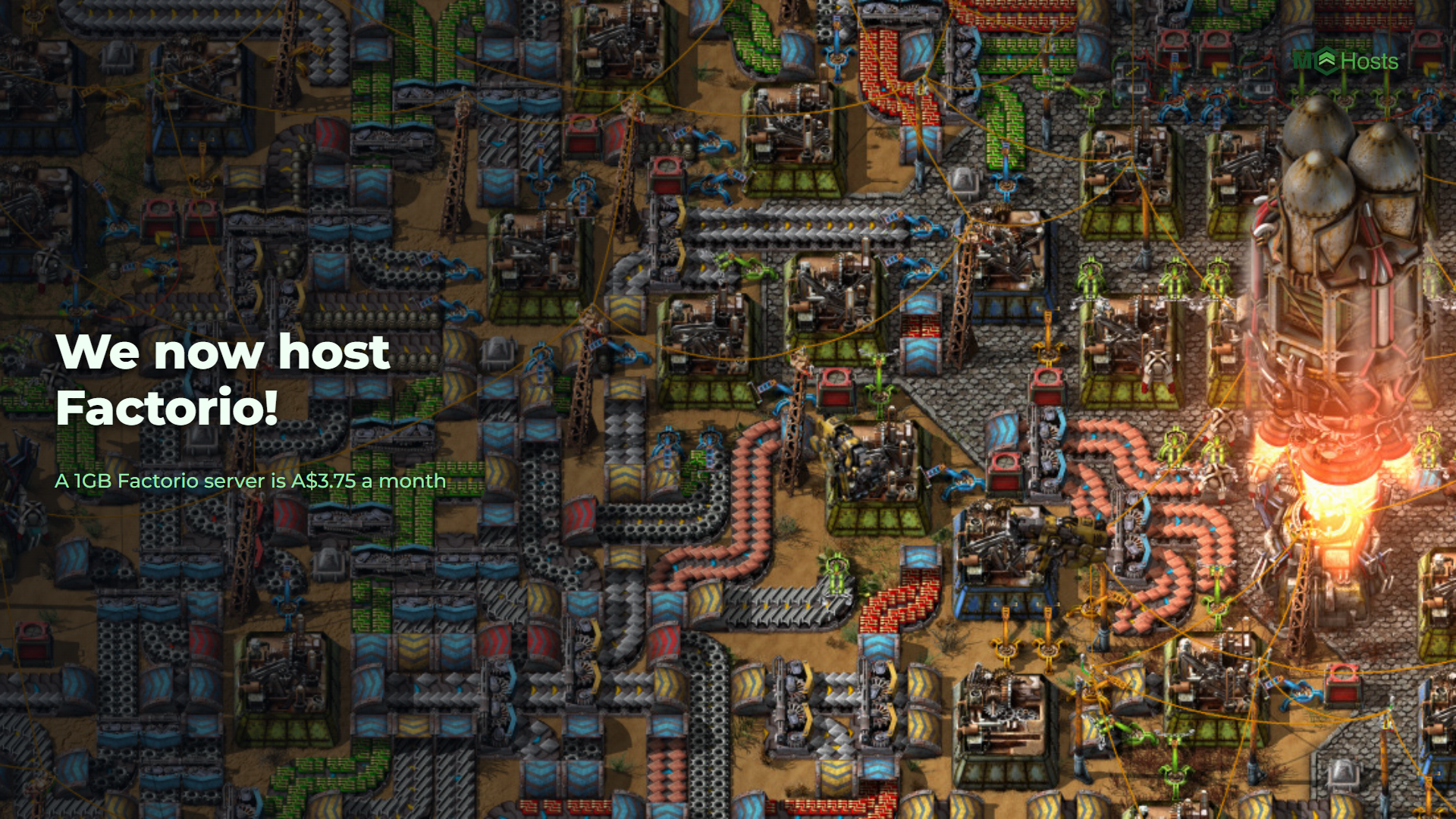 We now host Factorio!