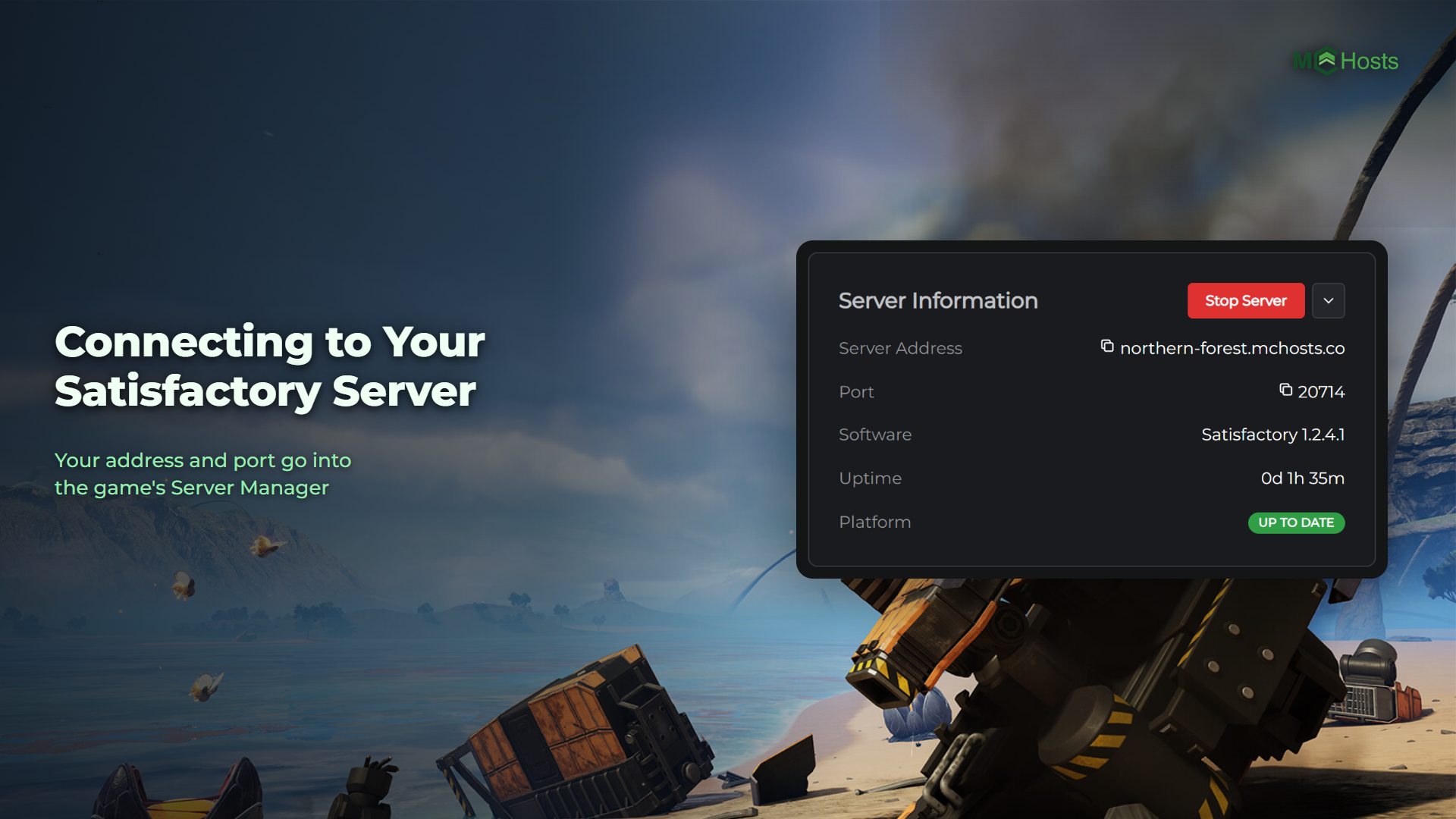 Connecting to Your Satisfactory Server