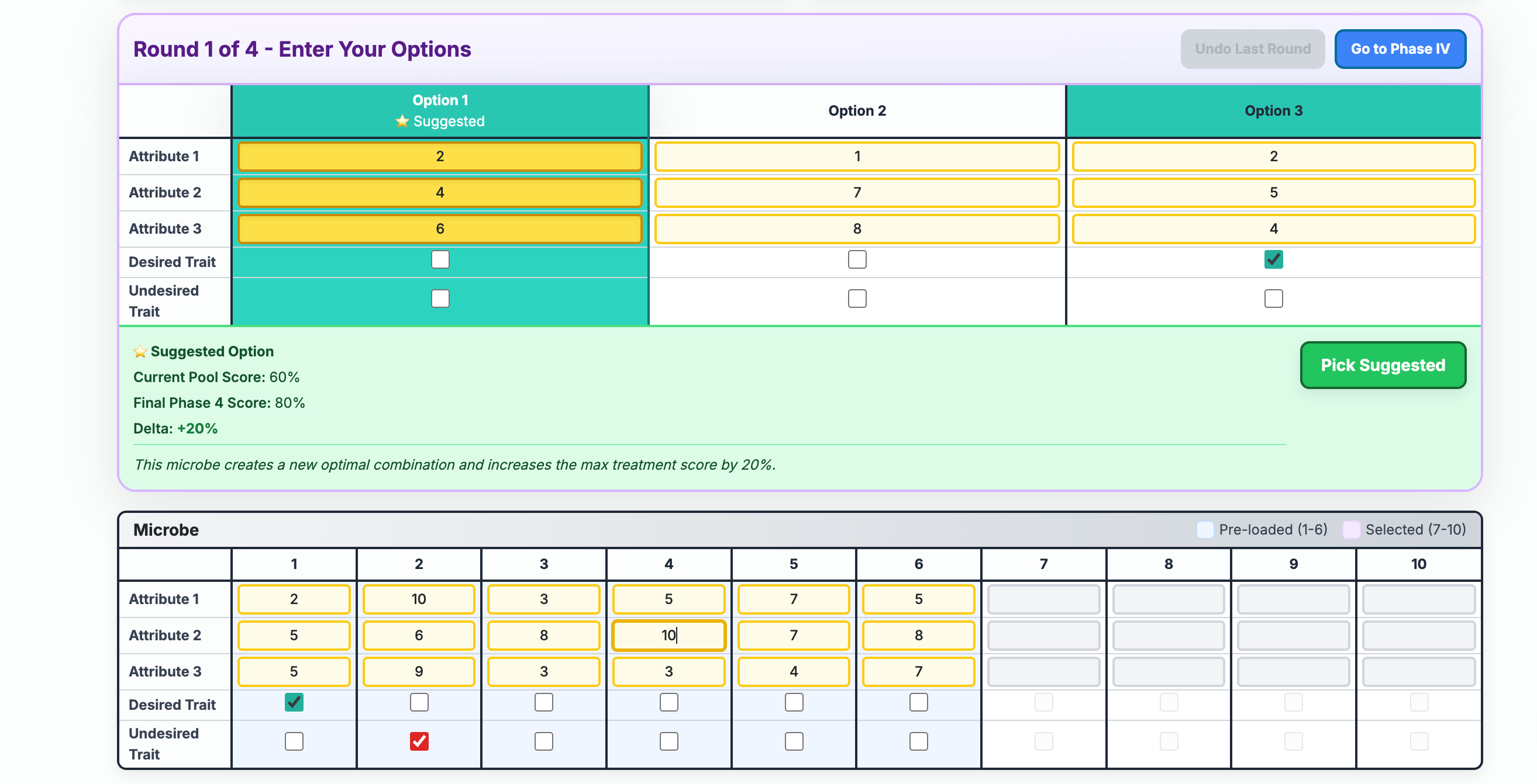Seawolf Solver - Round Selection