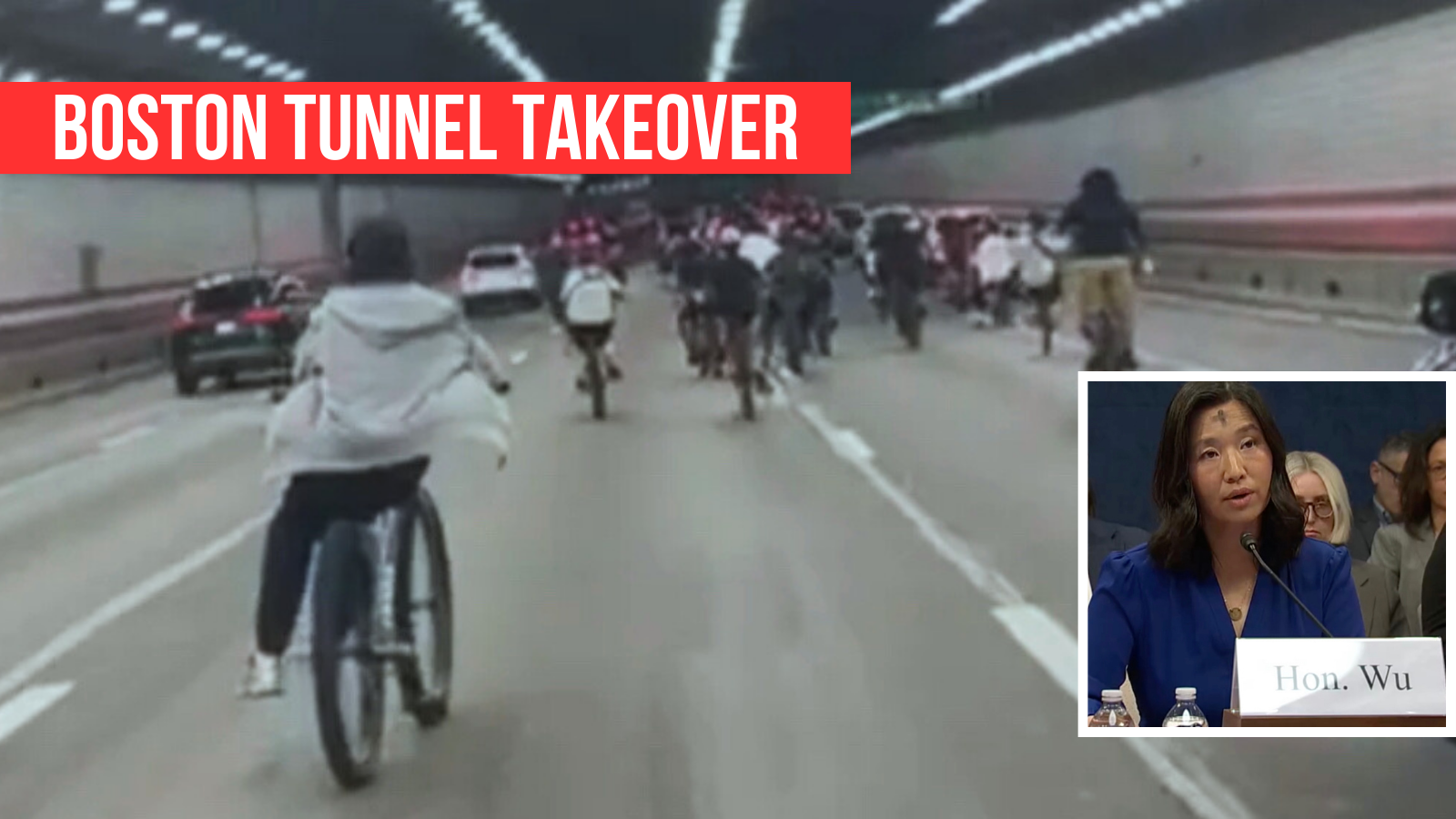 Mob of 100 handlebar hoodlums terrorize Boston streets 