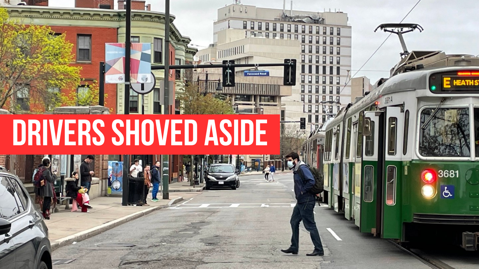 Huntington Ave slashed to one lane each way to make room for buses and trolleys