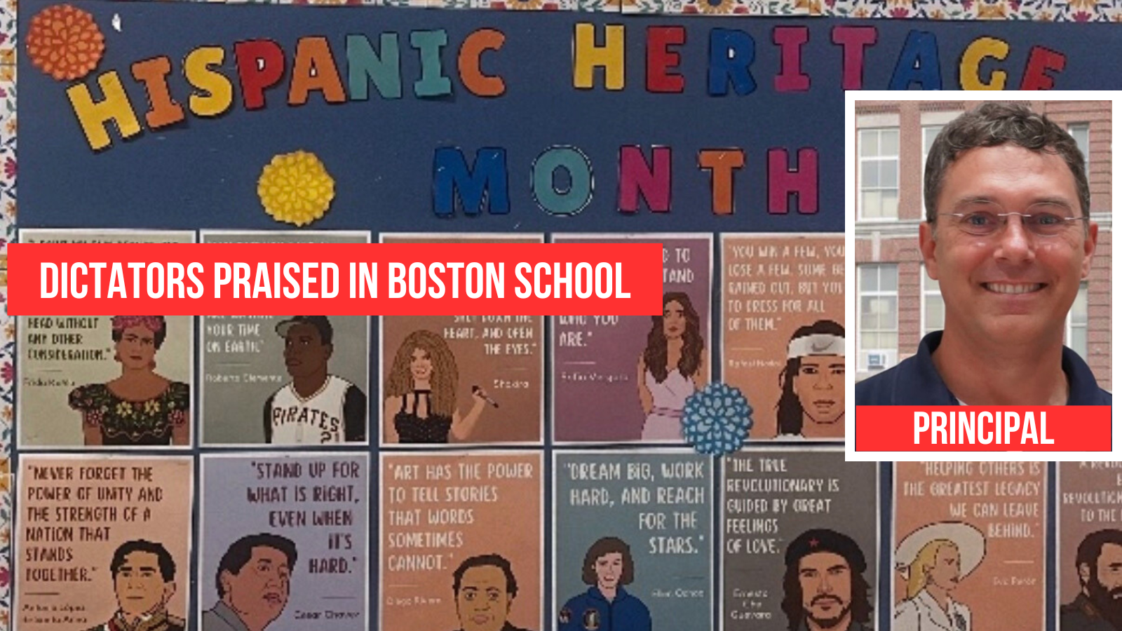 Boston fury as children as young as 5 forced to walk past school display glorifying Fidel Castro, Che Guevara and Perón — communist dictators who left thousands dead