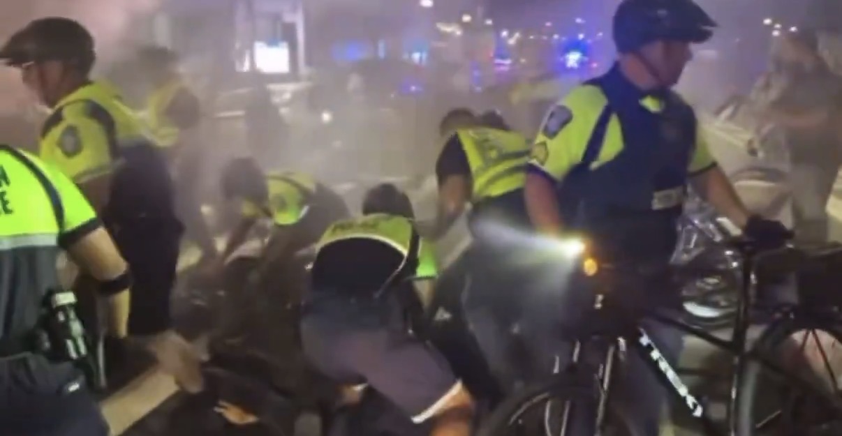 Chaos on Tremont Street: Wu’s “safest city” torn apart as pro-Palestine mob floods downtown in night of smoke, screams, and blue lights