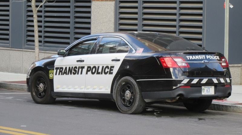 Scene at Andrew Station after assault on officer