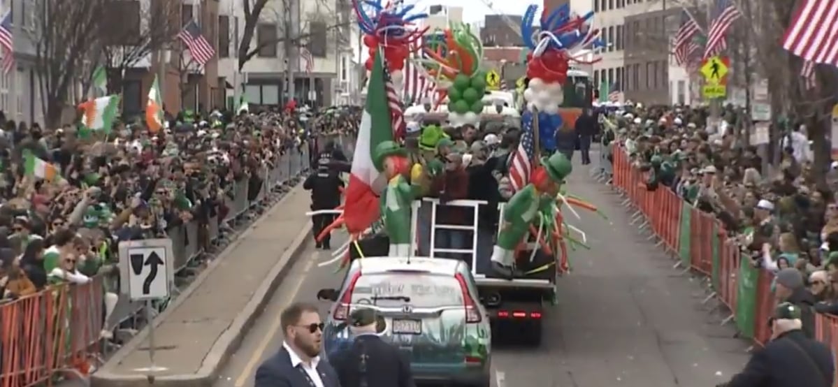 Massive crowds line the streets of South Boston for the St. Patrick's Day parade