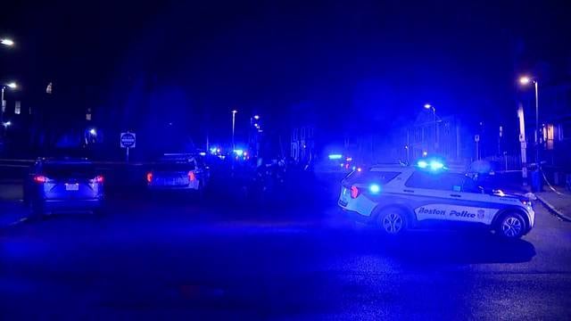 Scene of the fatal police shooting on Linwood Square in Roxbury