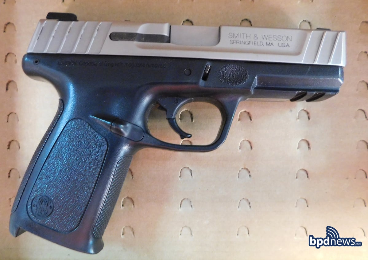 Smith & Wesson M&P Shield recovered by BPD District C-6 officers