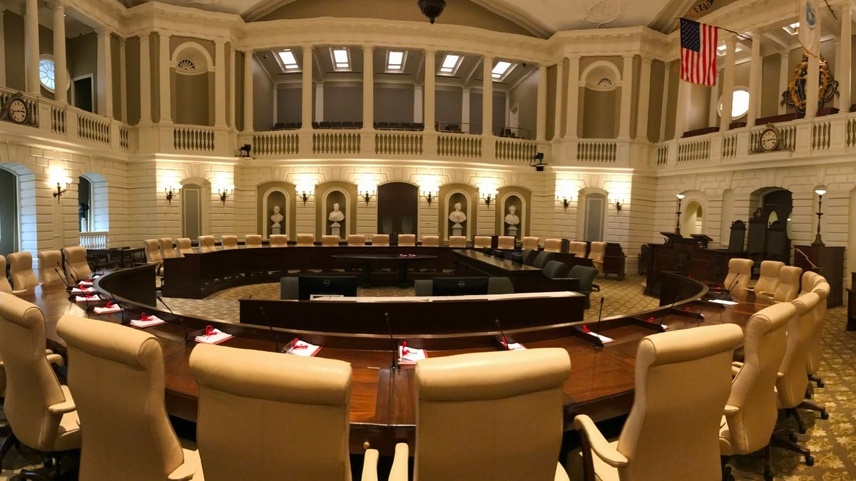 Massachusetts State House Senate Chamber