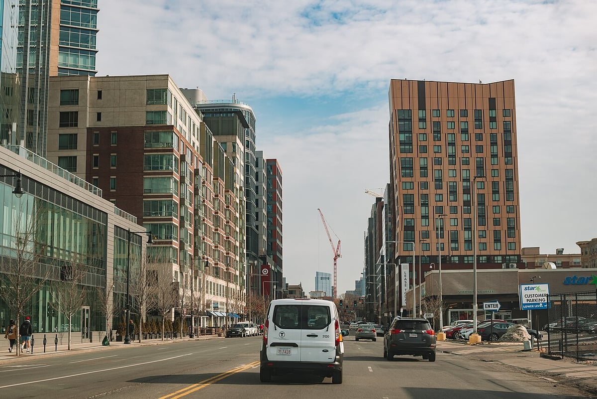 Boylston Street at Park Drive in the Fenway