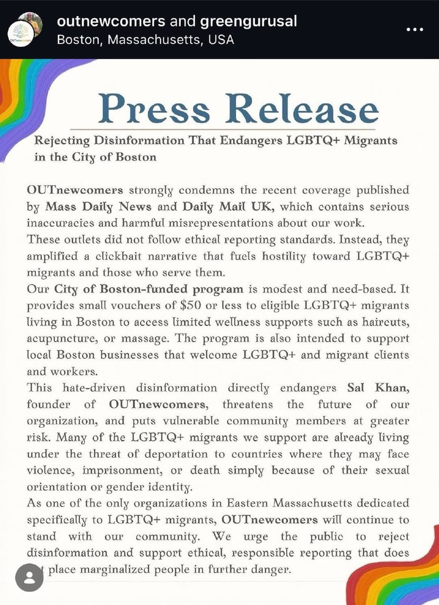 OUTnewcomers press release