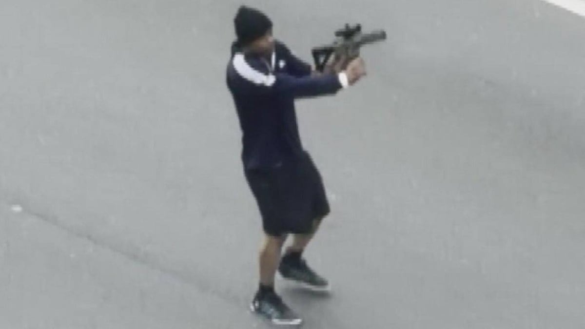 Madman who unloaded rifle at passing cars was previously sentenced for shooting at Boston cops — he was only given 5 years in prison and was currently on parole