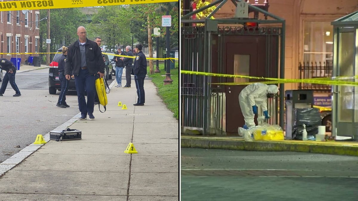 Yesterday in Boston: a carload of teens jumps out and starts spraying on Dorchester Avenue, MBTA passenger slashed in the neck at Nubian Square — and it's not even summer
