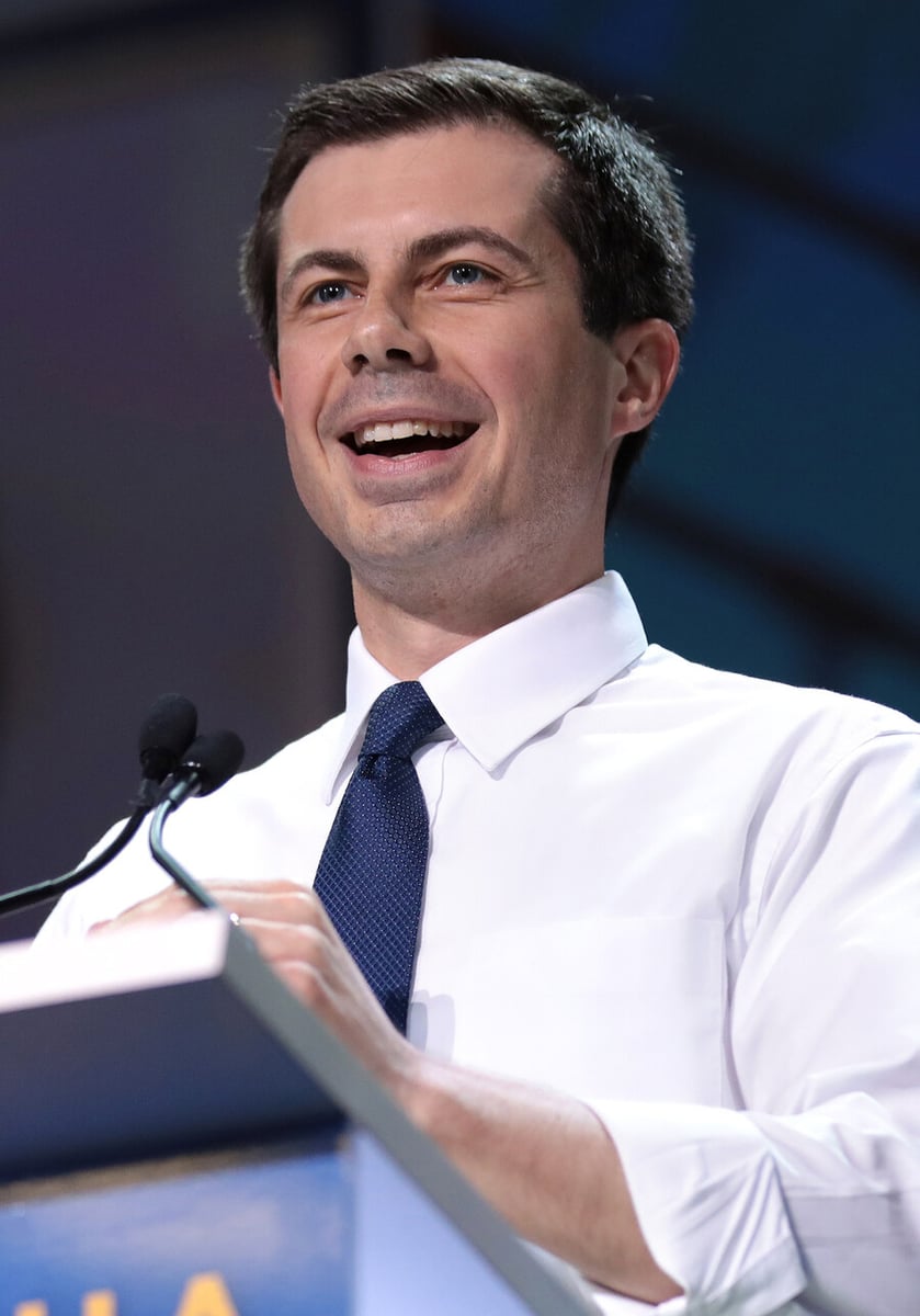 Pete Buttigieg speaking at the 2019 California Democratic Party State Convention