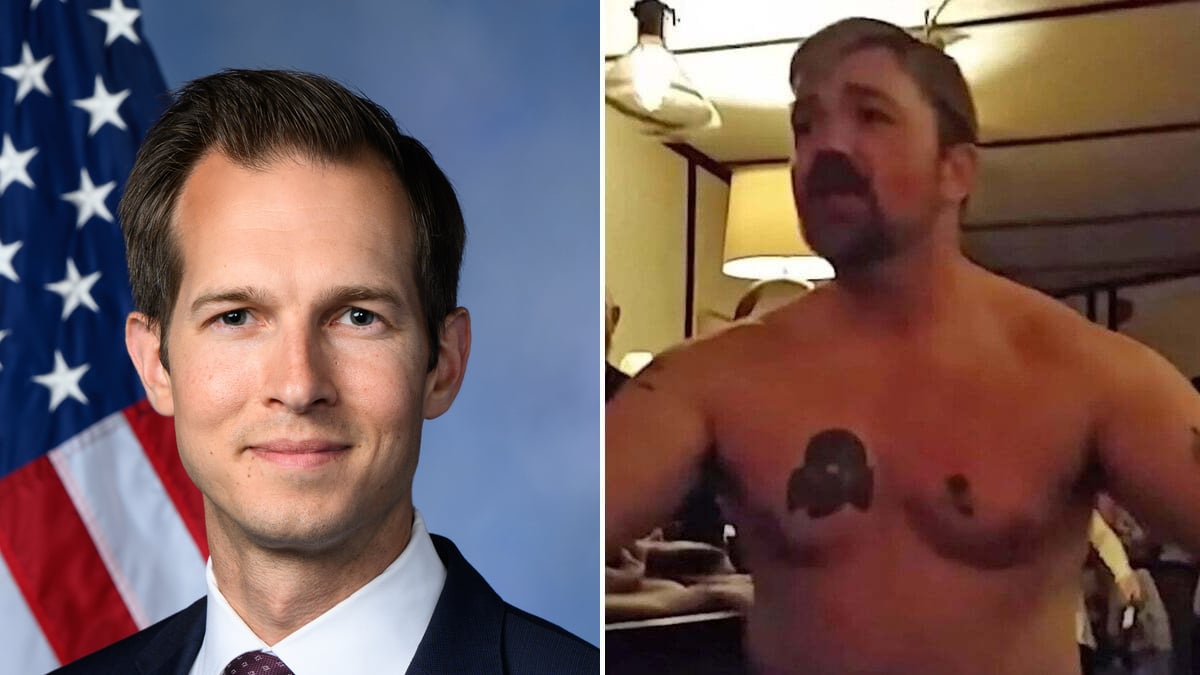 Rep. Auchincloss publicly splits from his party's extremist wing over Nazi-tattooed Senate candidate who mocked a wounded Marine and bashed rape victims