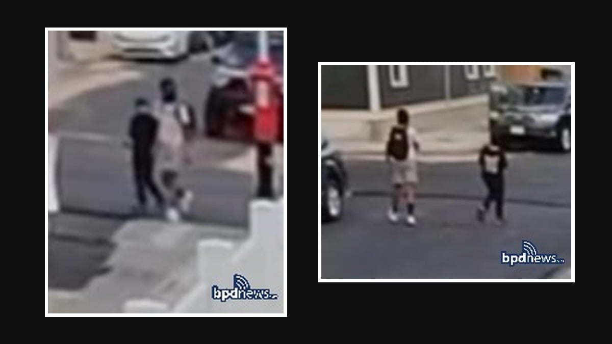 WANTED: Boston Police release surveillance photos of two masked teens accused of holding up an 11- and 12-year-old's lemonade stand at gunpoint