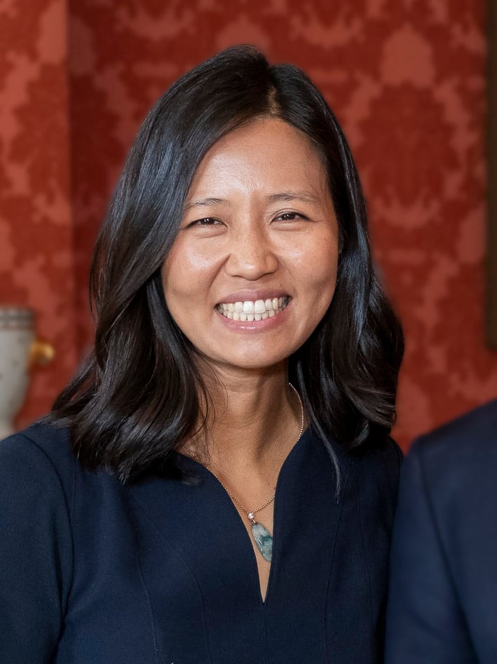 Boston Mayor Michelle Wu, official portrait.