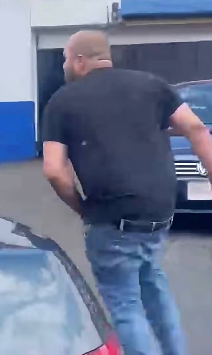 Matos at the Fernandez X-Press Car Wash before the carjacking.