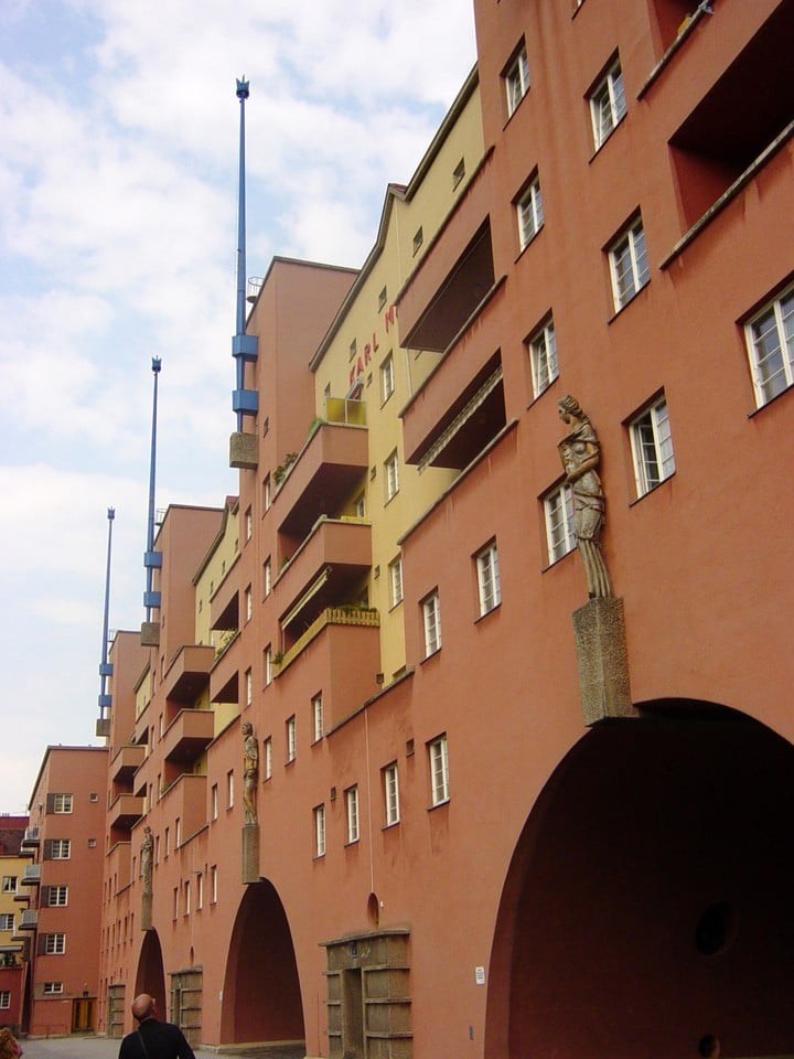 The Karl-Marx-Hof apartment complex in Vienna, Austria.