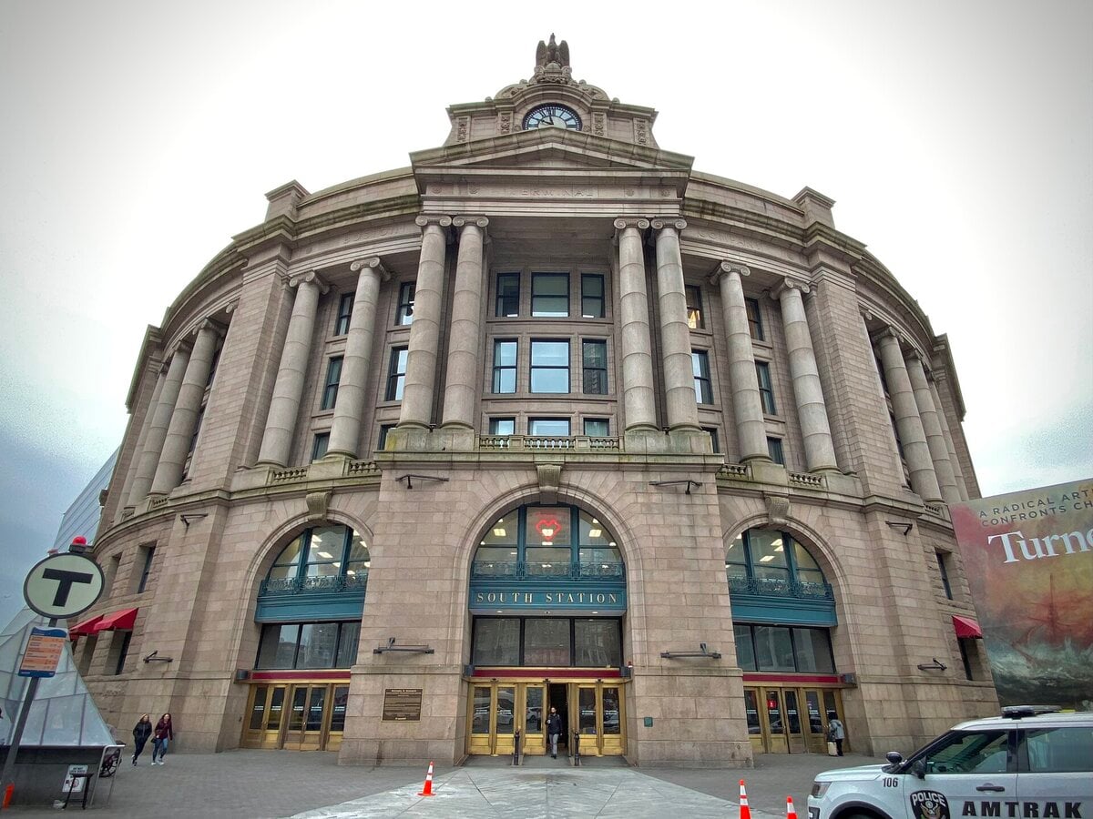 Boston's South Station, the MBTA Red Line hub where police say the upskirting occurred.