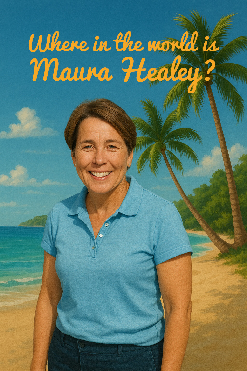 Shortsleeve uploaded this postcard questioning Gov. Healey's whereabouts