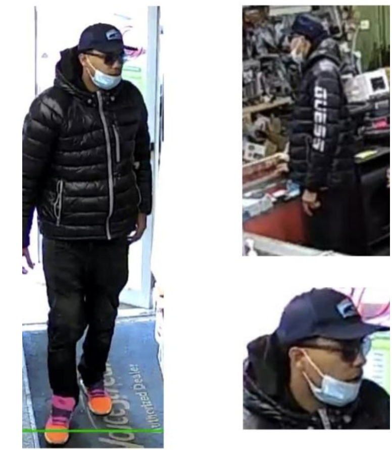 Surveillance footage in armed robbery (souce: Leominster PD)