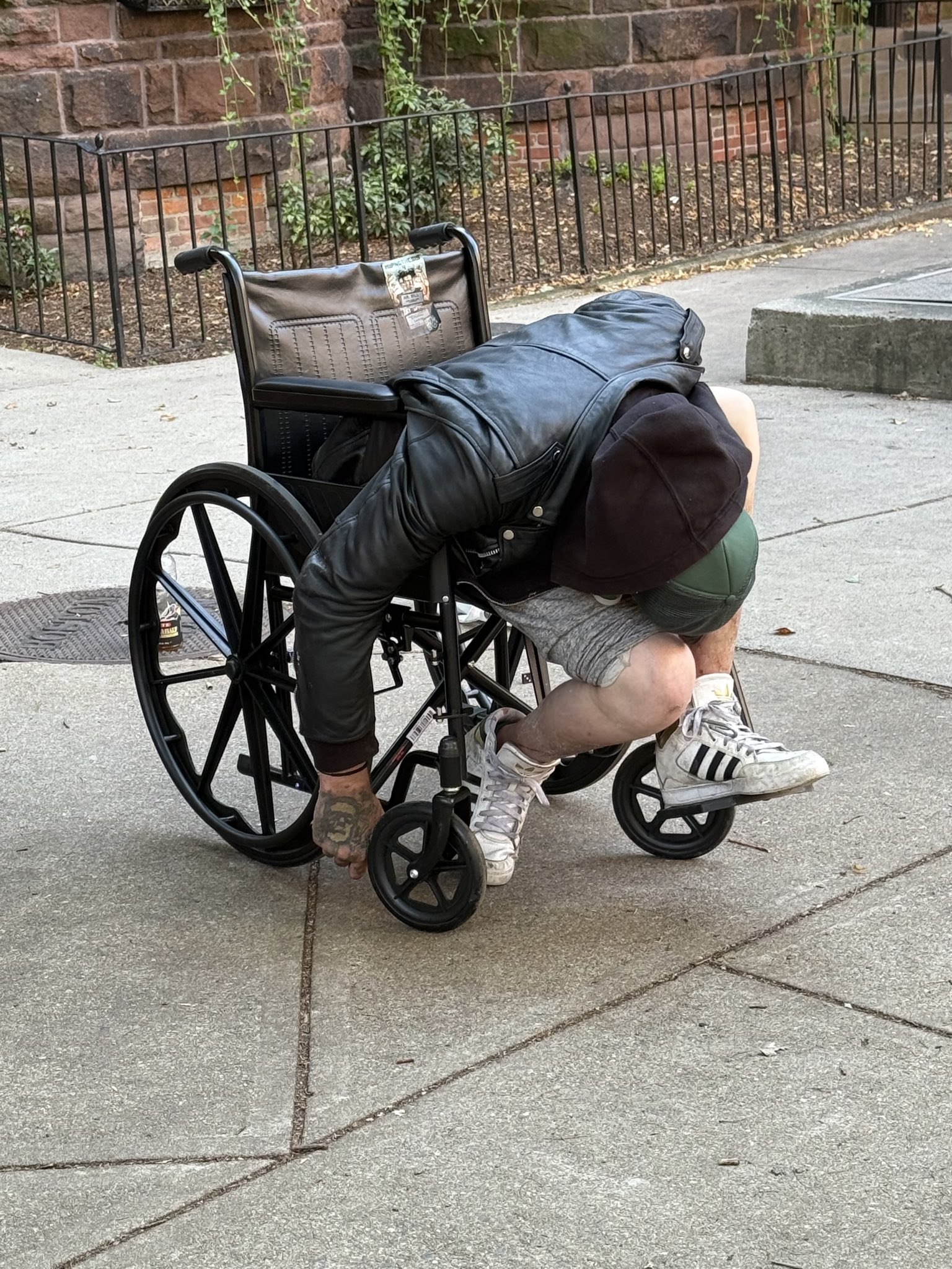 An addict slumped in a wheelchair on a Boston sidewalk — already an everyday sight in the city, and Democrats’ push for legalized drug dens threatens to make scenes like this permanent.