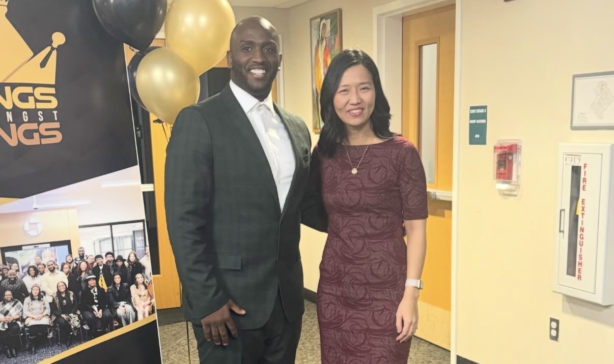 Mayor Michelle Wu once stood beside Javan Tooley, the nonprofit leader later accused by the FBI of running drugs and exploiting women. There is no proof the Mayor knew about his alleged crimes.