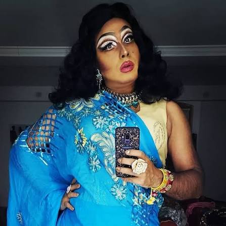 Kareem Khubchandani — also known as drag performer LaWhore Vagistan — will teach courses on drag, race, and queer culture at Harvard this year. (Source: Facebook)