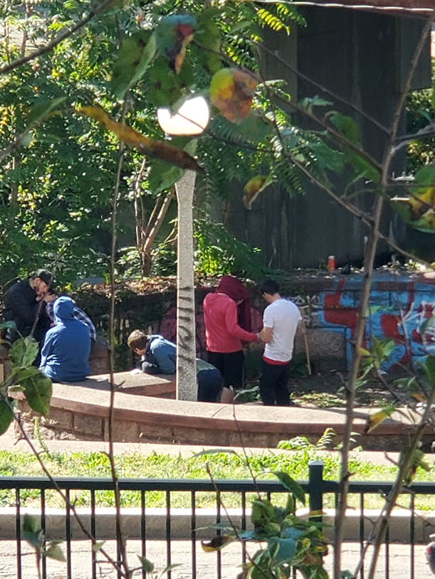 The so-called “circles” near the Charlesgate East bridge have become a daily scene of chaos, where people huddle in plain sight beside graffiti-covered walls. Neighbors say this small park has turned into an open-air drug zone just steps from Back Bay’s million-dollar condos.