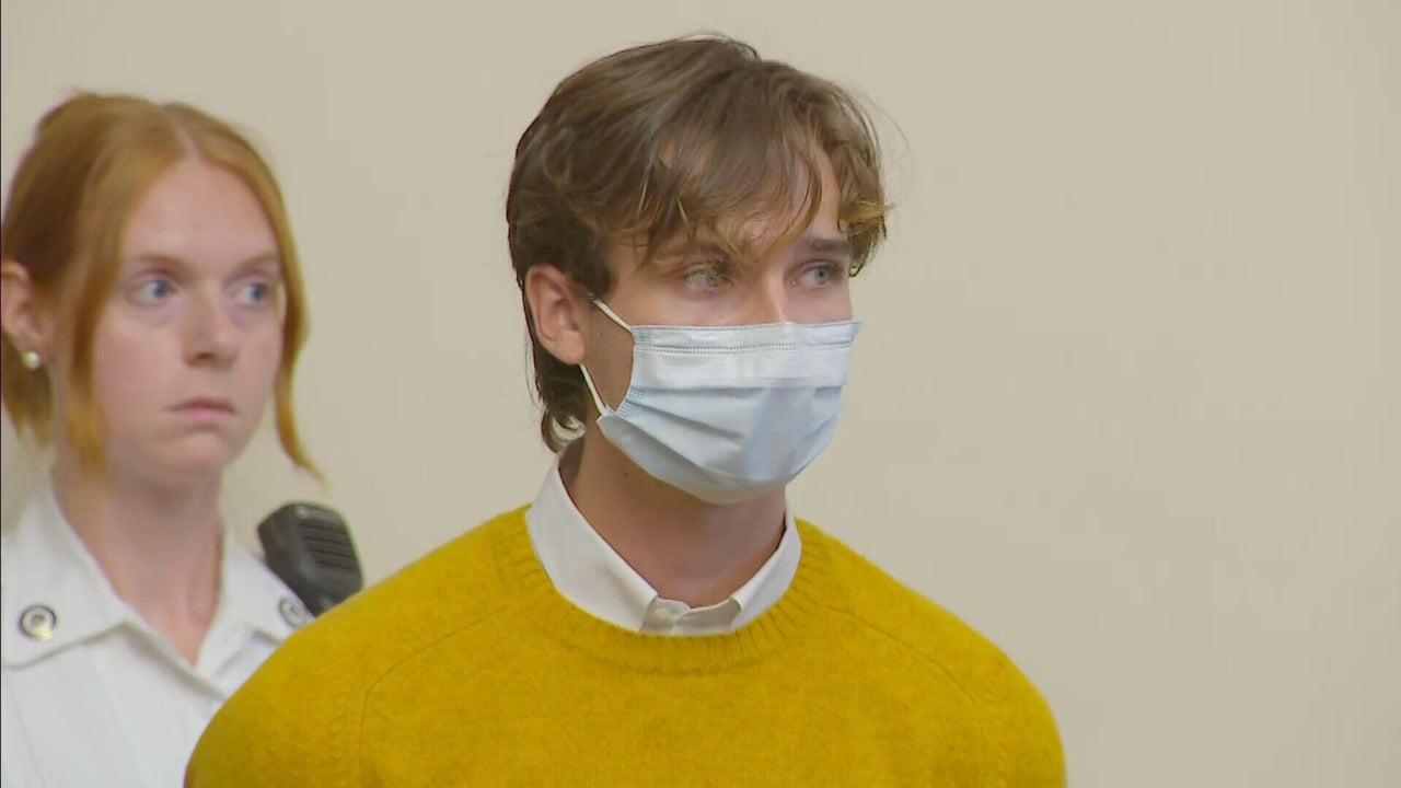 Roder Atwood, 21, a Tufts University student from Somerville, was hauled off in cuffs after allegedly shattering a Boston cop’s nose during a wild pro-Palestine riot on Boston Common — the city’s second violent uprising in mere days. (Credit: WBZ-TV Boston)