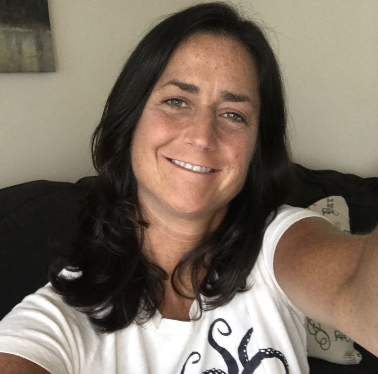 Morrell, pictured in a photo from her Facebook page, collapsed after being kicked by a 14-year-old student at the Swansea school.