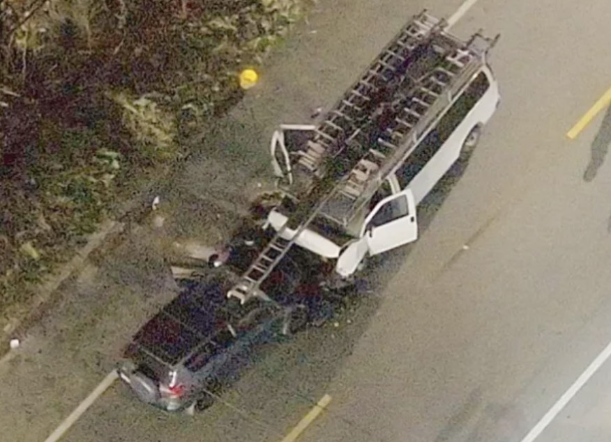 Overhead image of the collision that tragically claimed the life of a two-year old girl. (Credit: NBC10)