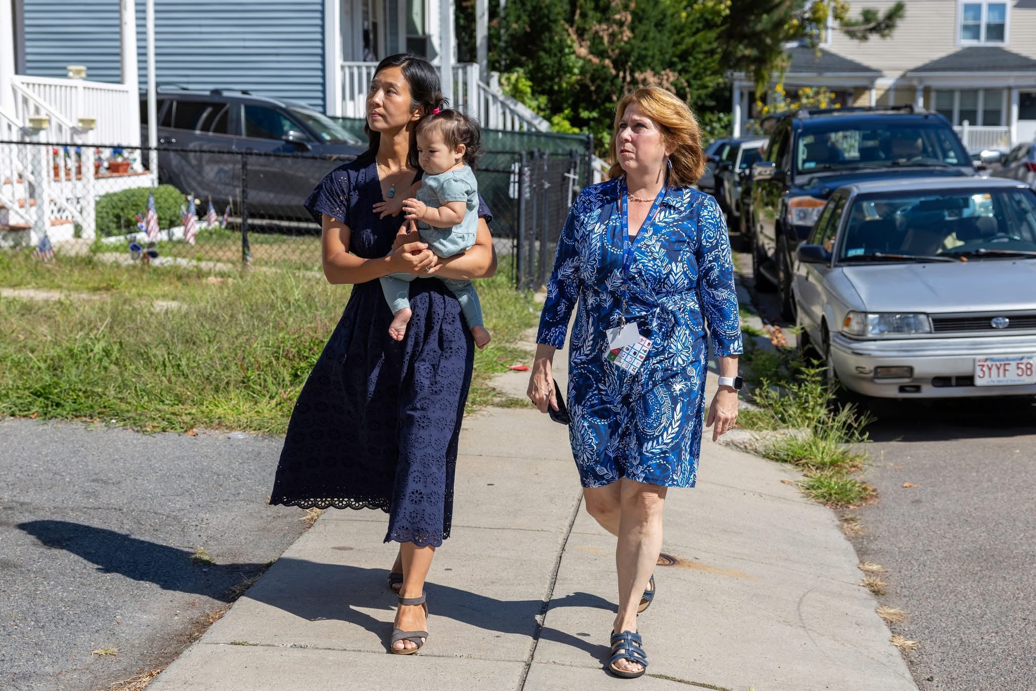 Mayor Wu and Superintendent Skipper hit the streets with baby in tow — talking “world-class education” while test scores lag and BPS chiefs rake in raises.