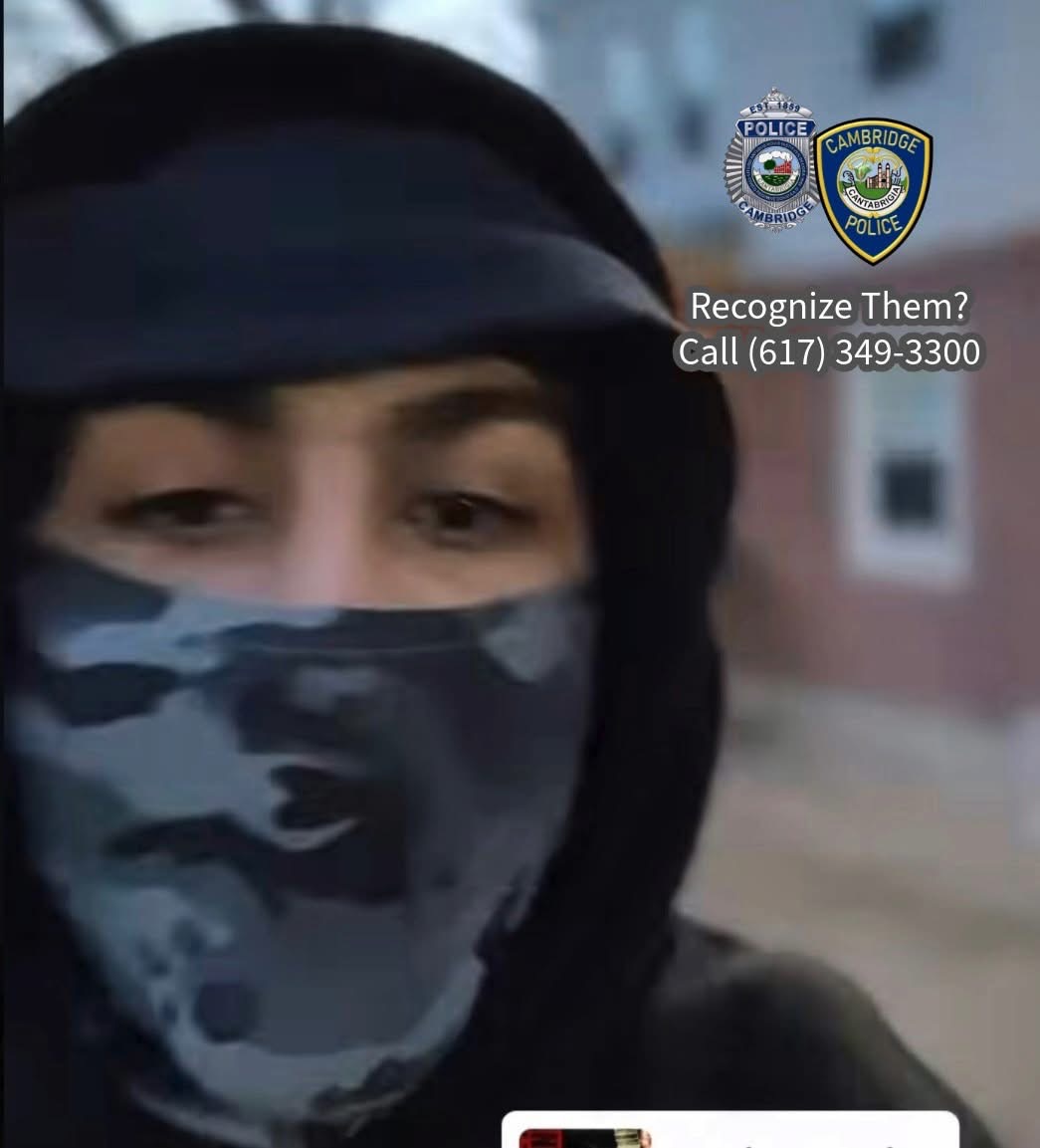 Cambridge Police also shared this image of a third unidentified suspect.