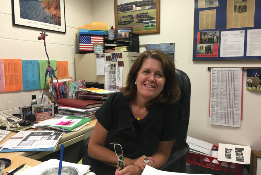 Betsy Murphy, a dean at Westford Academy, who according to the school’s student newspaper helped suggest and facilitate the creation of the school’s prayer room.
