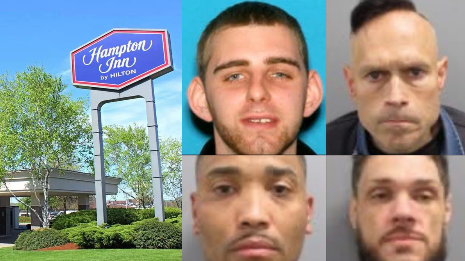 Four men arrested after digging through trash in panic over lost meth stash found by hotel staff in Westport