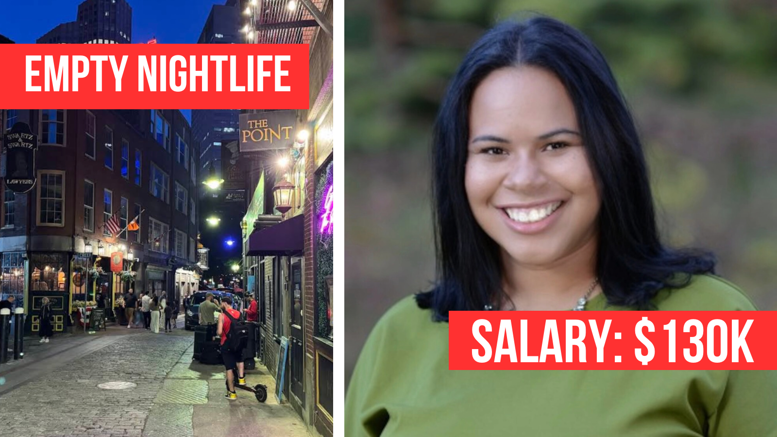 Empty streets: Meet the woman paid $130k to revive Boston’s nightlife as bars stay dead and taxes set to dramatically rise to cover City Hall spending spree