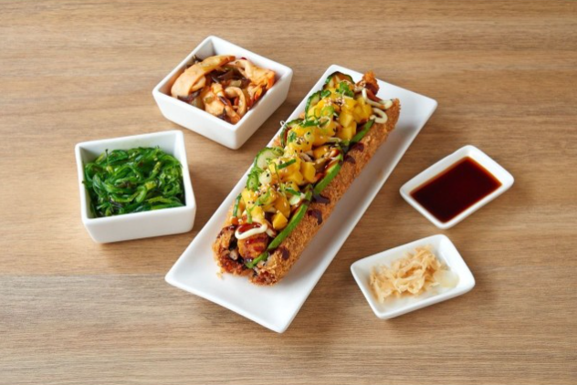 Hotdog maki Mangohan