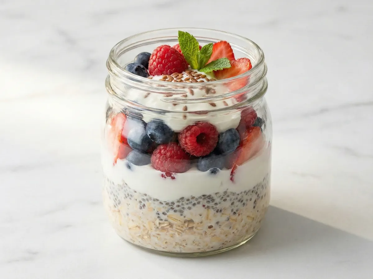 Overnight Oats With Berries