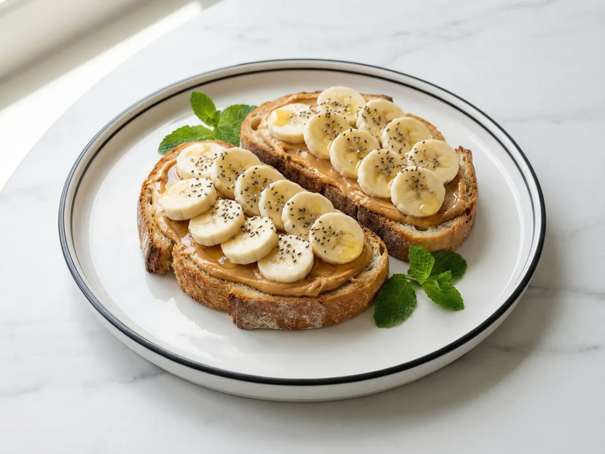Peanut Butter Banana Toast