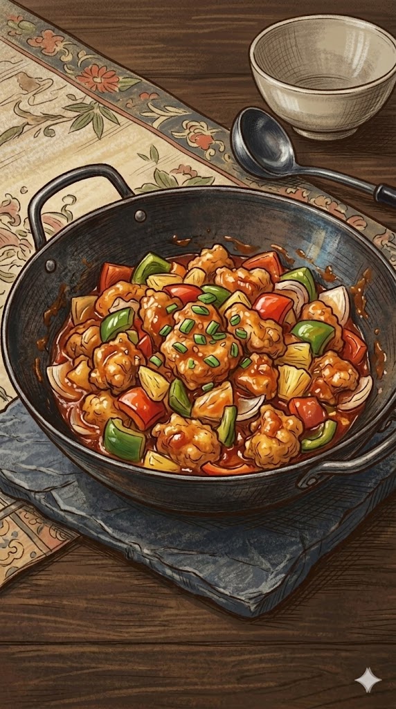 Asiatische Hähnchenpfanne süß-sauer